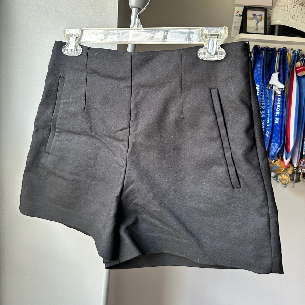 Zara Black High Waist Shorts